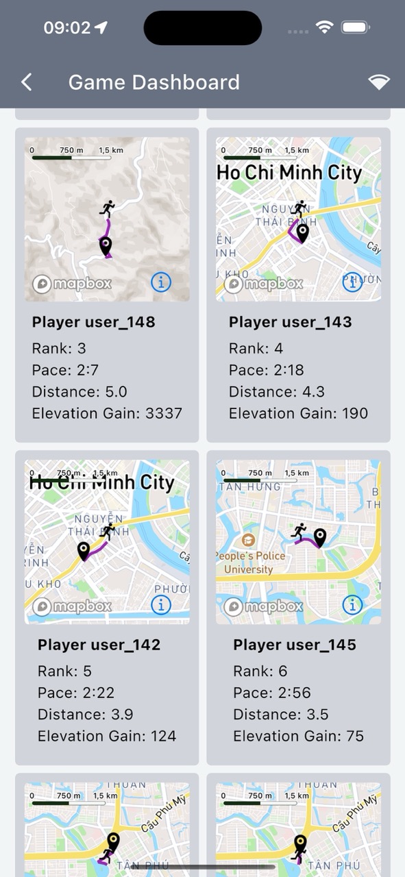 DiSport MVP - Game Dashboard